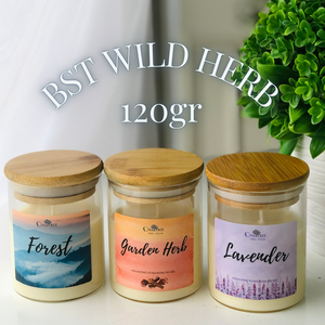 BST Wild Herb nến thơm tinh dầu đặc biệt size 120gr