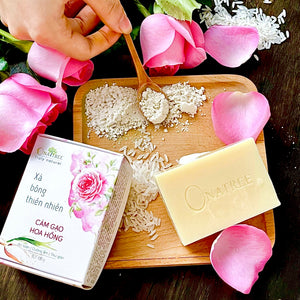 Xà bông Cám gạo Hoa hồng