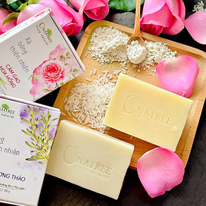 Xà bông Cám gạo Hoa hồng