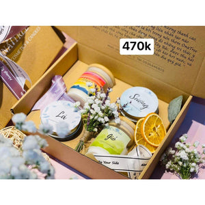 Set quà tặng nến thơm ( 2 nến 70gr + 2 nến size 120gr)