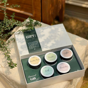 Set quà 5 hũ nến nâu